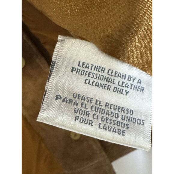 Vintage Together!1980s brown suede leather jacket belt Small - Picture 6 of 10